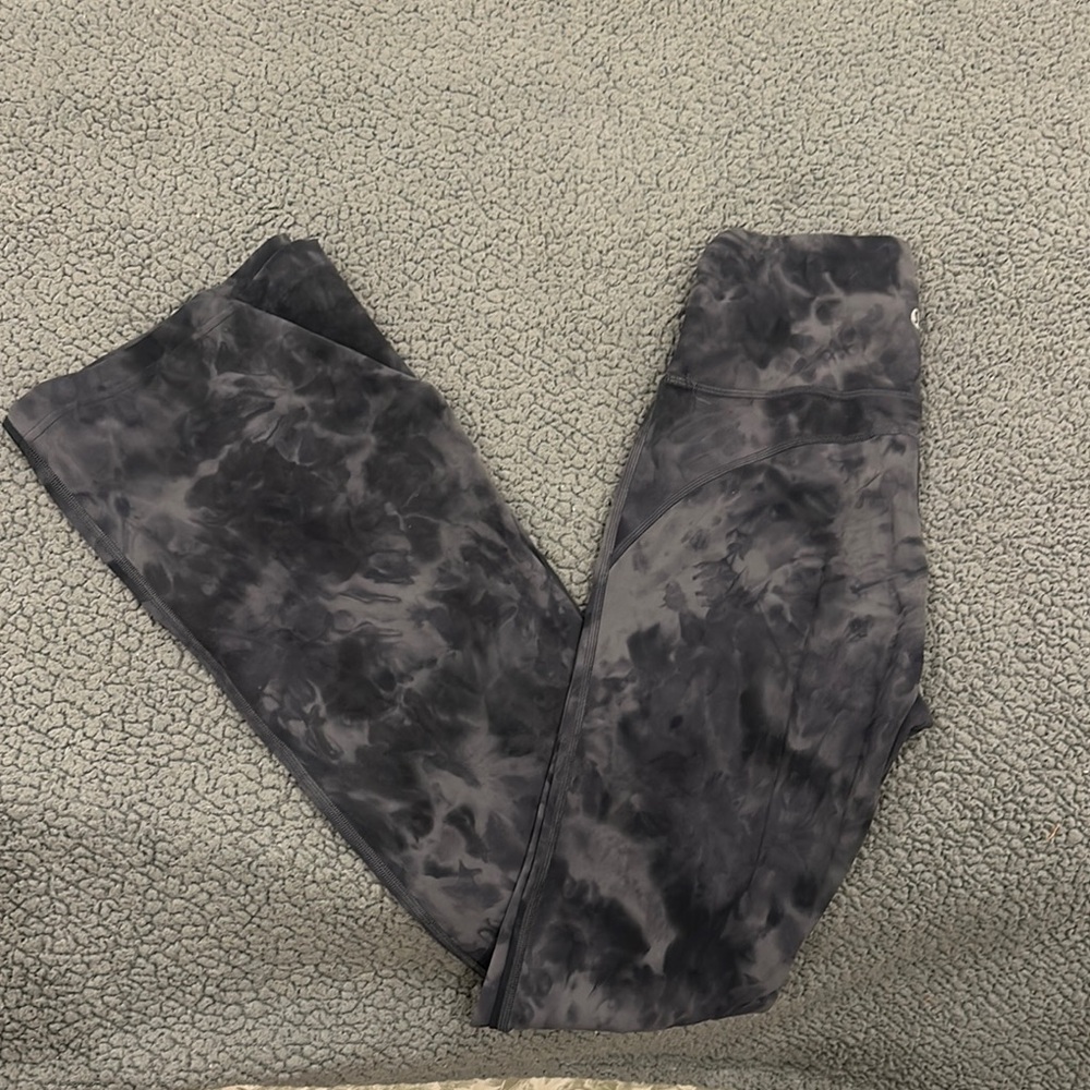 Lululemon Flare Tie-Dye Leggings